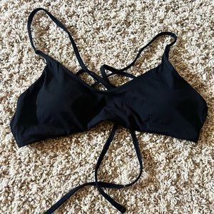 black swimsuit top size m